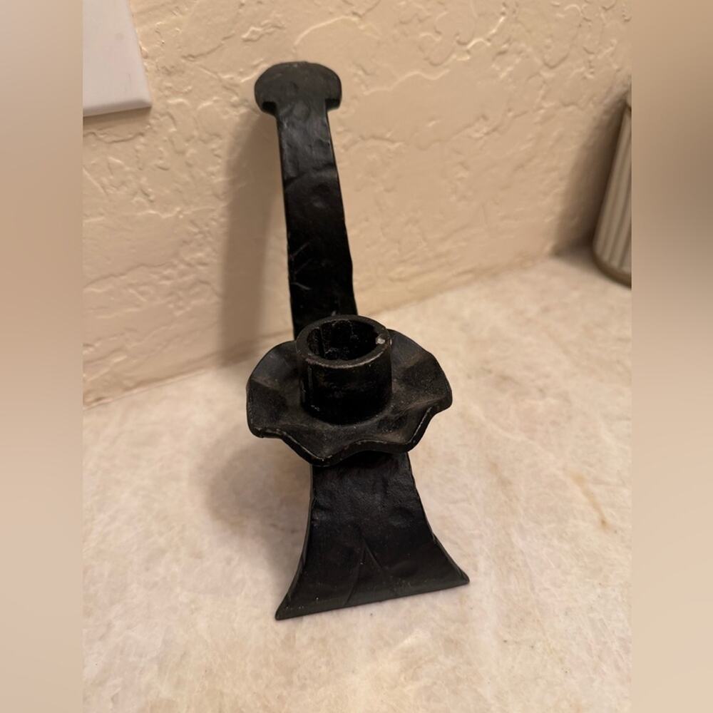 Vintage Robert Emig cast Iron Candle Holder